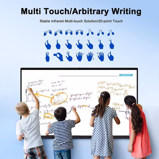 65 75 86 98 Inches Factory Price Interactive Digital Whiteboard