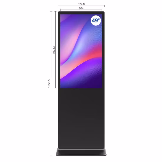 OLED 55 pouces support moniteur kiosque réseau lecteur vidéo terminal écran tactile affichage publicitaire interactif LCD affichage numérique écran d'ordinateur portable transparent