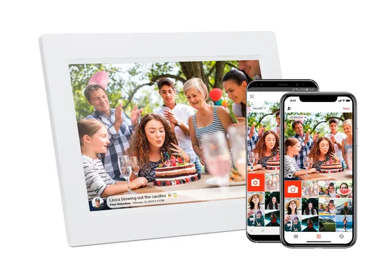 Cadre intelligent de nuage de Photo d'écran tactile de lecture vidéo numérique de Photo HD Android WiFi de 10.1 pouces